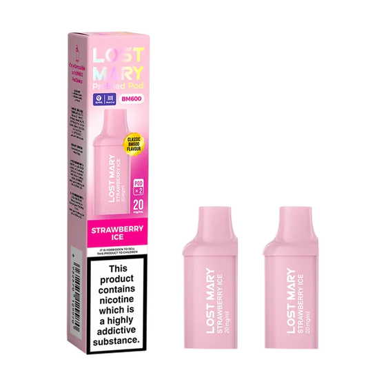 Lost Mary BM600 - Prefilled Pod - Strawberry Ice