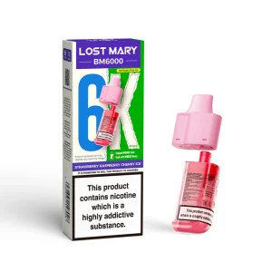Lost Mary BM6000 - Refill Pod - Strawberry Raspberry Cherry Ice